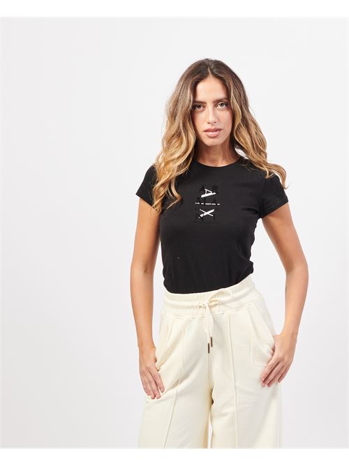 Pantalon large Silvian Heach en coton m?lang? SILVIAN HEACH | GPA24163PAMILK